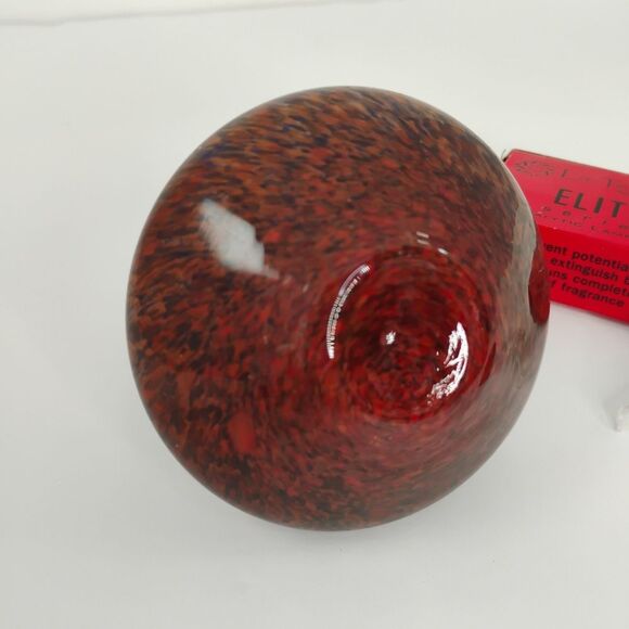 La Tee Da Effusion Fragrance Oil Lamp Glass Red Blue Brown with Wick NWOT - Picture 7 of 15
